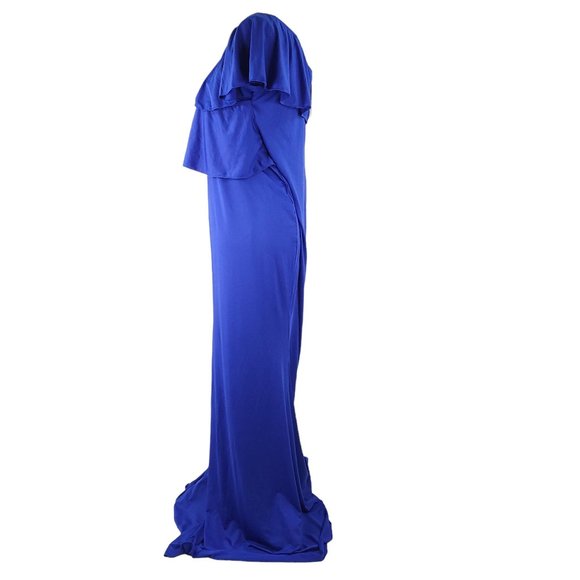 Molliya Maternity Maxi Dress Womens Size XL Sleeveless Blue Ruffle Stretchy NEW - Picture 8 of 12